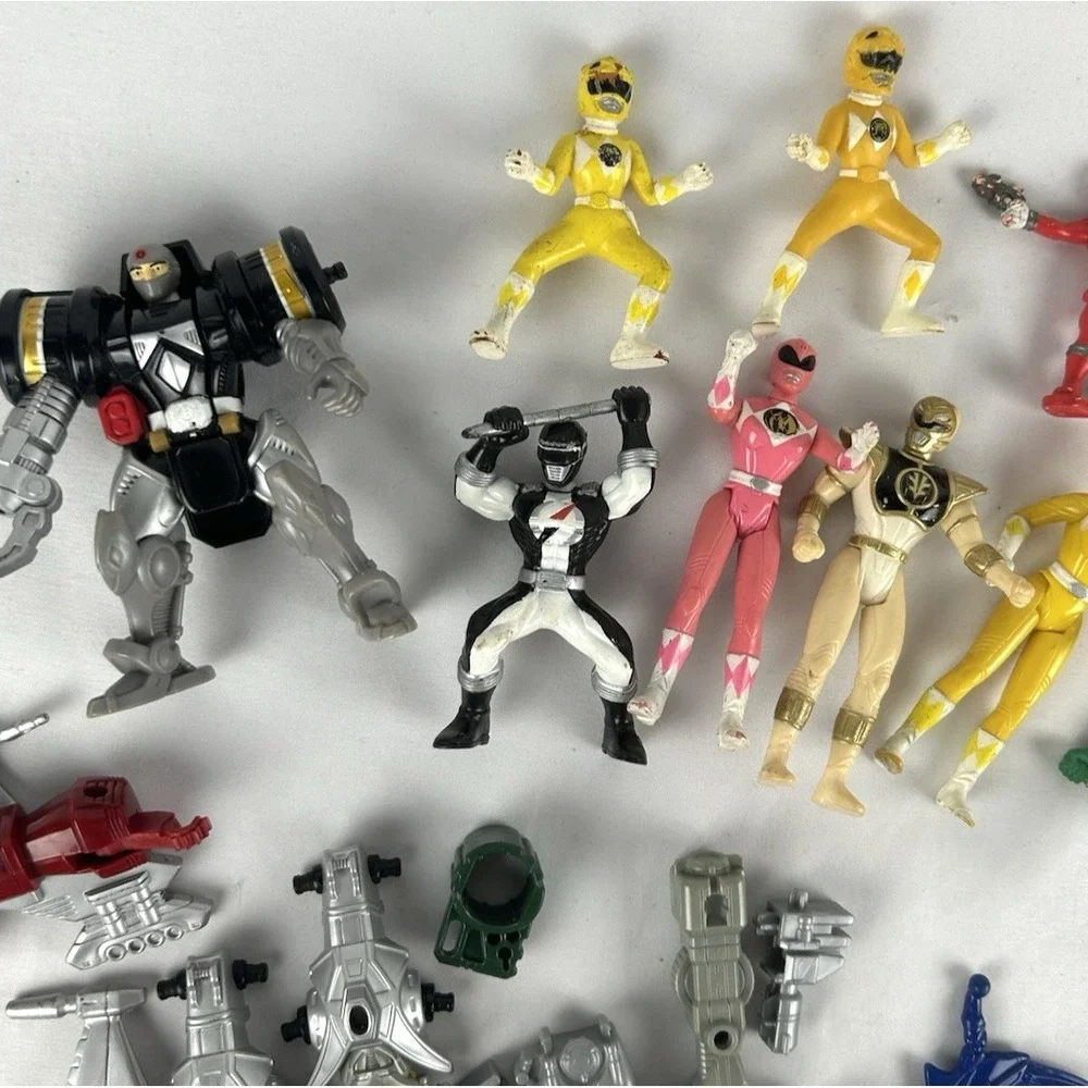Vintage Power Rangers Lot Action Figures Weapons Toys Accessories Bandai